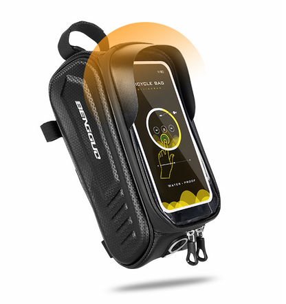 Bike Frame Bag with TPU Touchscreen Window