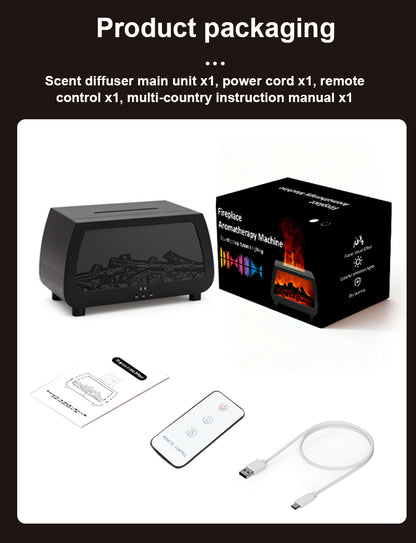 3D Fireplace Flame Aroma Diffuser