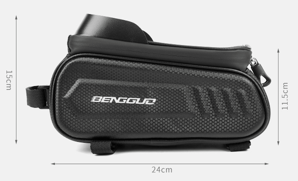 Bike Frame Bag with TPU Touchscreen Window