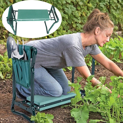 Foldable Garden Kneeler & Seat with Tool Bag