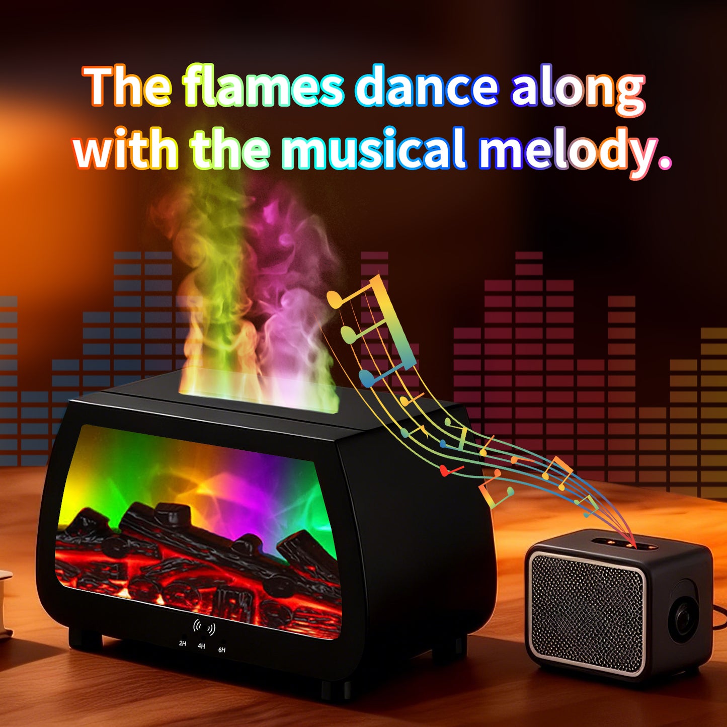 3D Fireplace Flame Aroma Diffuser