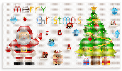 Christmas DIY Pegboard Decoration Set