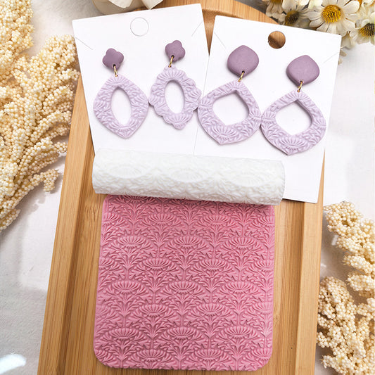 Cross-border European Style Floral Soft Clay Texture Roller High Precision Texture Roller