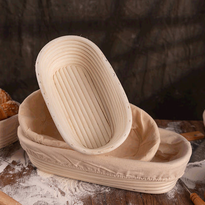 Indonesian Rattan European Style Fermentation Basket Baking Utensils Rustic Rattan Woven Home Bread Real Rattan D23X8.5cm