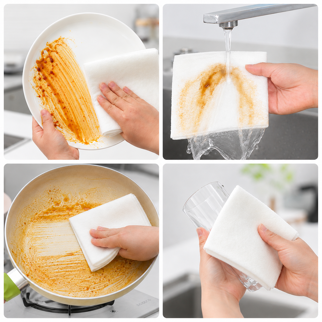 Bamboo Fiber Kitchen Cleaning Cloth
