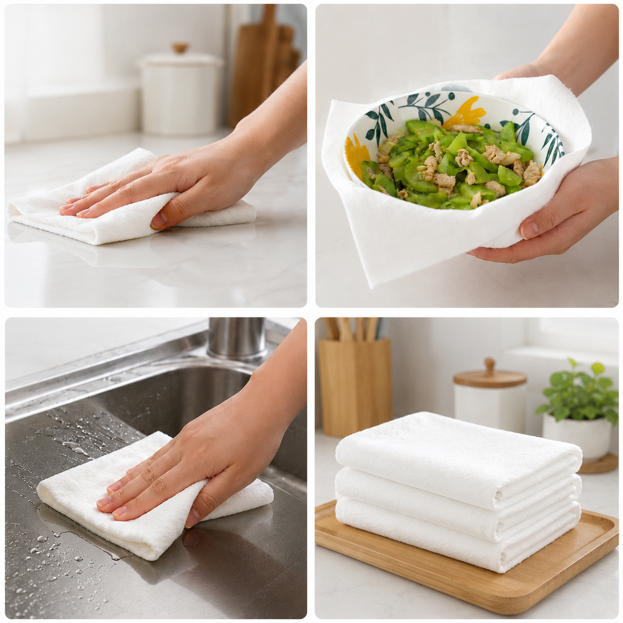 Bamboo Fiber Kitchen Cleaning Cloth