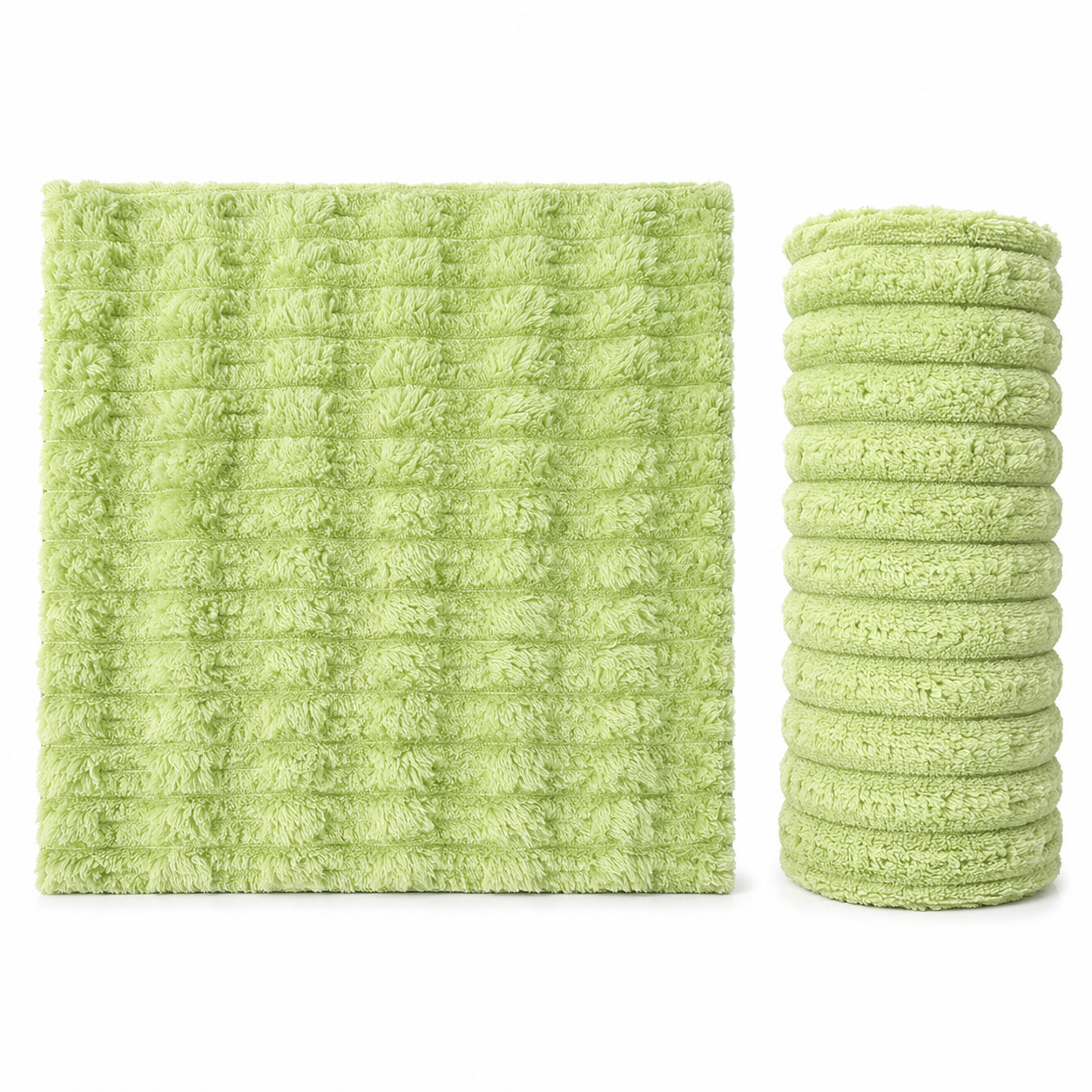 Waffle-Texture Cleaning Cloth Roll