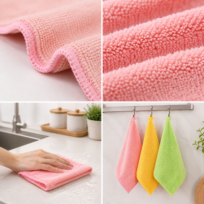 Dual-Pile Microfiber Cleaning Cloth