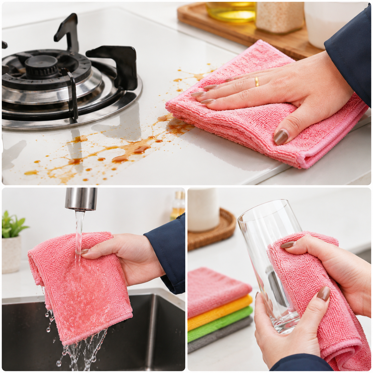 Dual-Pile Microfiber Cleaning Cloth