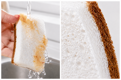 Dual-Side Sisal & Sponge Scrubber
