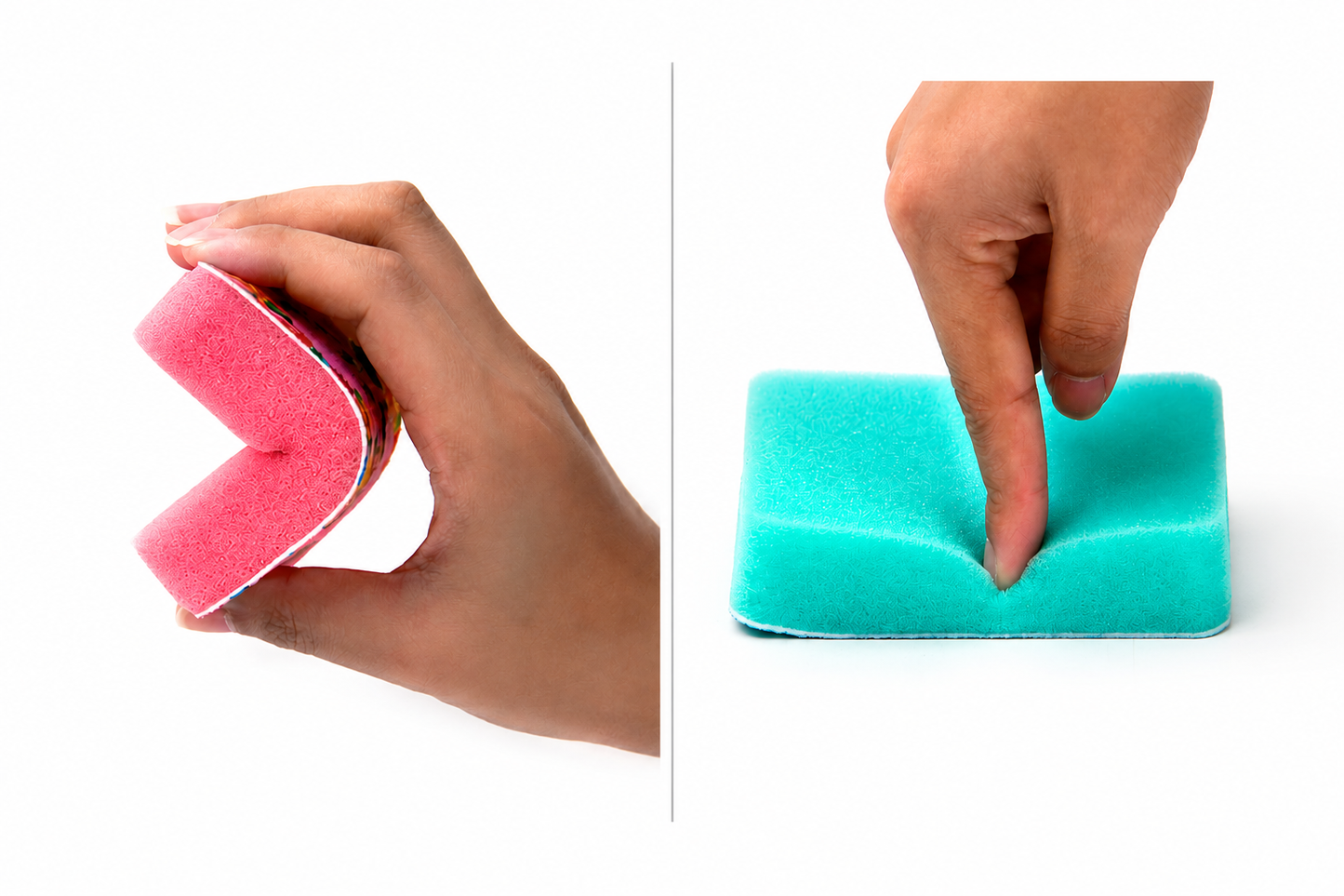Floral Print Non-Woven Sponge Scrubber