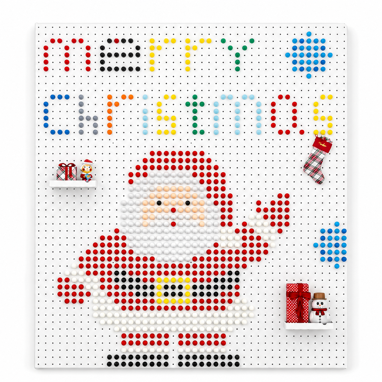 Christmas DIY Pegboard Decoration Set