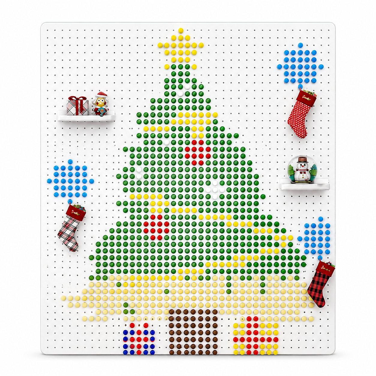 Christmas DIY Pegboard Decoration Set