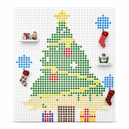 Christmas DIY Pegboard Decoration Set