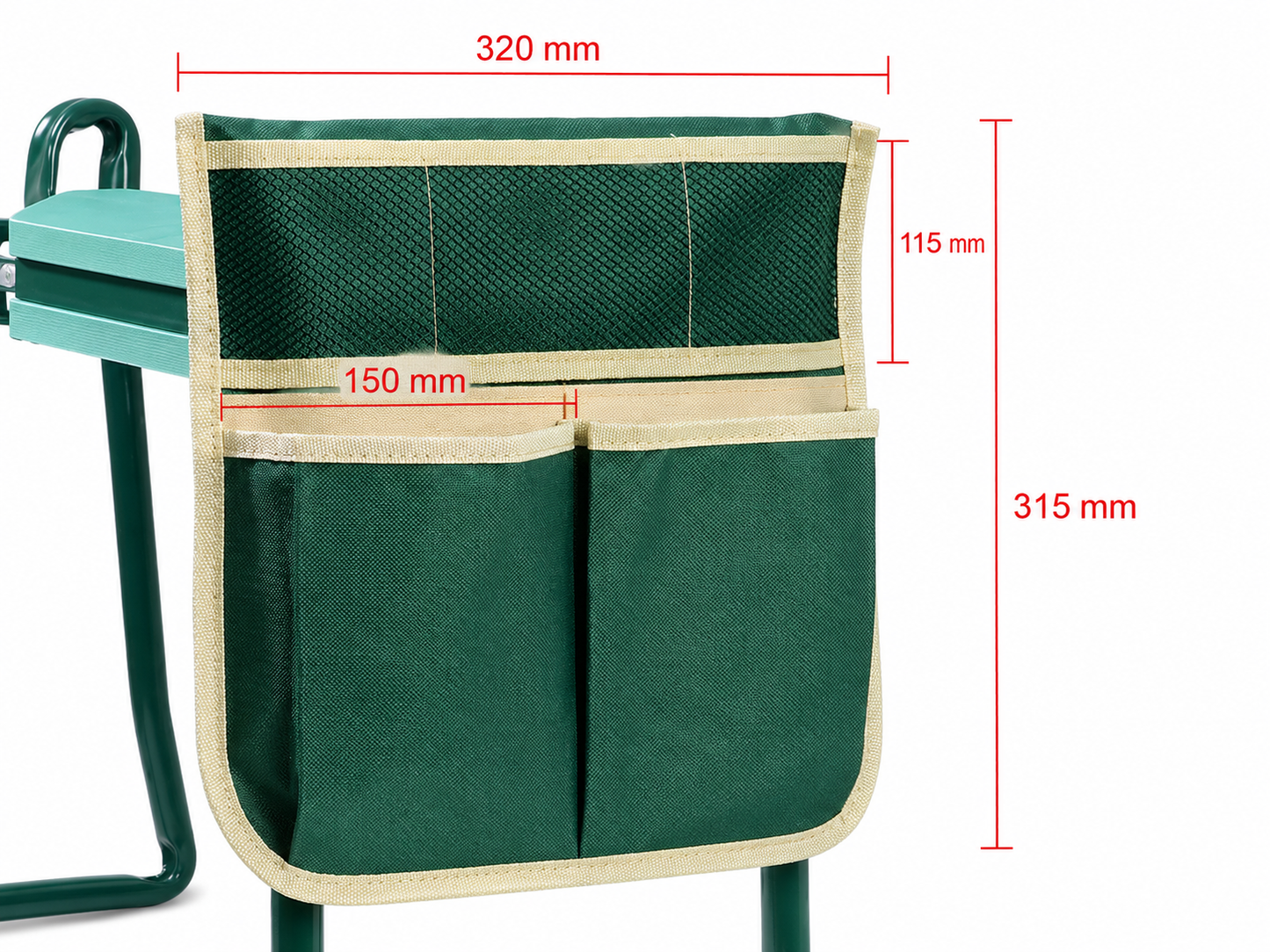 Foldable Garden Kneeler & Seat with Tool Bag