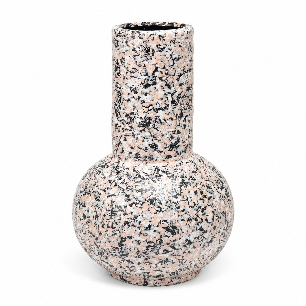 Granite-Look Ceramic Vase