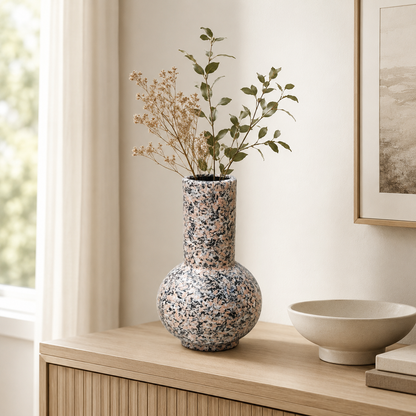 Granite-Look Ceramic Vase