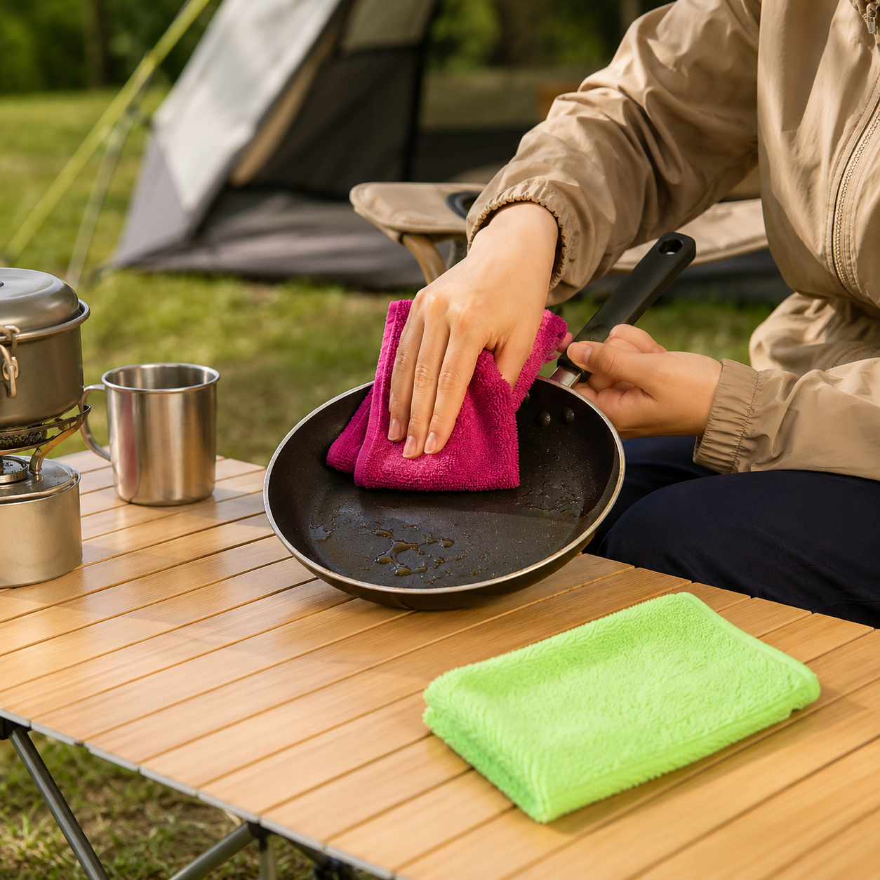 Microfiber Warp-Knit Cleaning Cloth