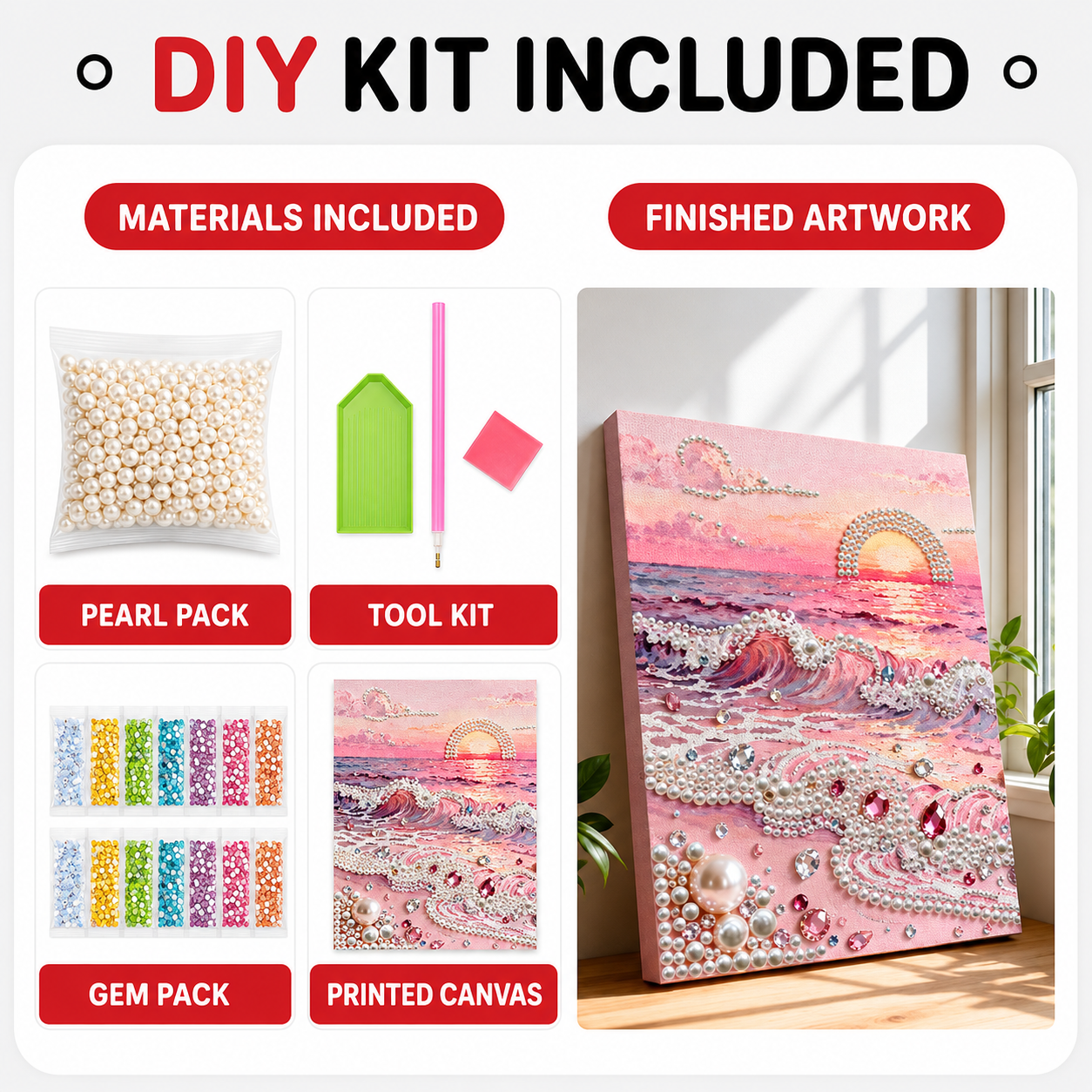 DIY Pearl Diamond Painting Kit