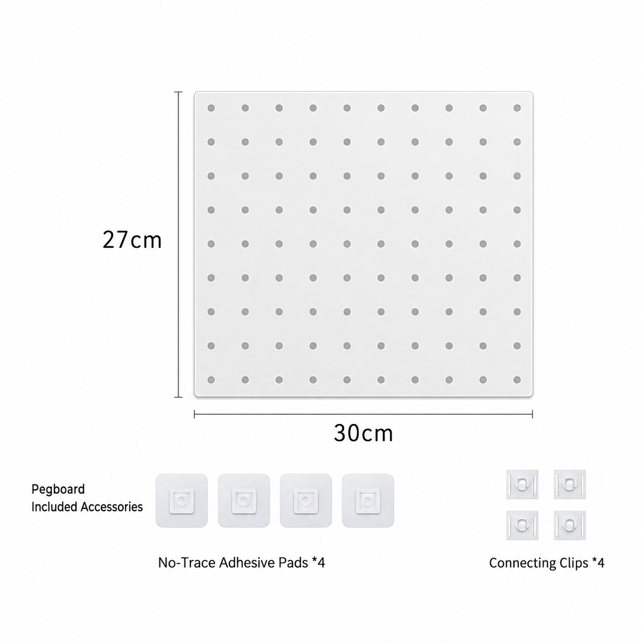 Custom UV Print Pegboard Wall Organizer
