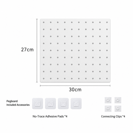 Custom UV Print Pegboard Wall Organizer