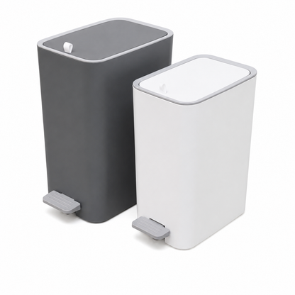 Trash Can with Lid & Foot Pedal-8L