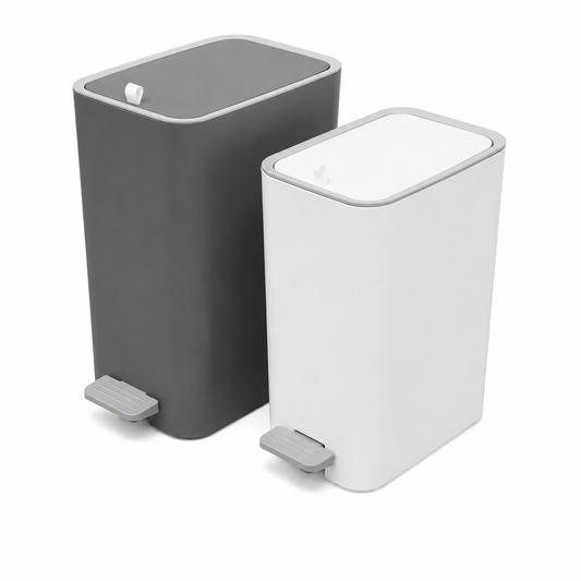 Trash Can with Lid & Foot Pedal-8L