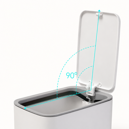 Trash Can with Lid & Foot Pedal-8L