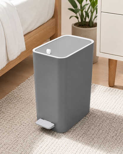 Trash Can with Lid & Foot Pedal-8L