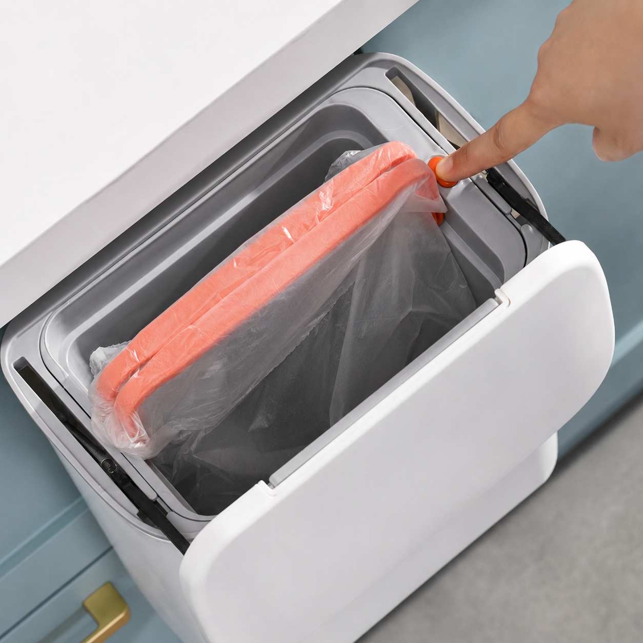 Kitchen Trash Can with Lid
