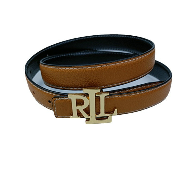 2024 Factory Direct New Wholesale Women's Letter Raffia Versatile Fashion European Style Belt