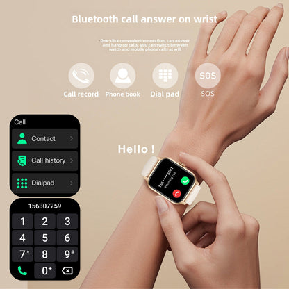 New Product QX15 Smart Watch Bluetooth Call Music Health Heart Rate Blood Oxygen Sleep Monitoring Sports Step Bracelet