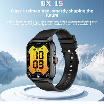 New Product QX15 Smart Watch Bluetooth Call Music Health Heart Rate Blood Oxygen Sleep Monitoring Sports Step Bracelet