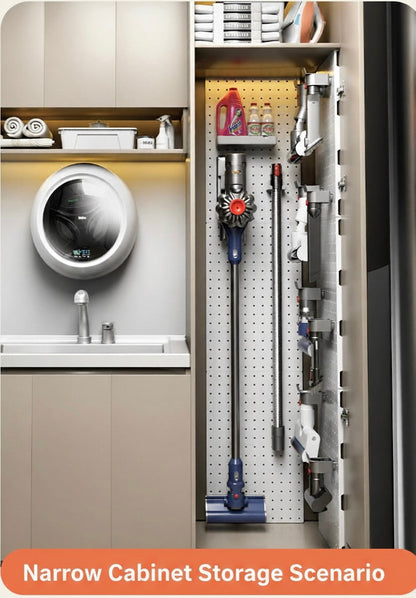 Dyson Vacuum Storage Rack – No-Drill Pegboard Wall Mount Organizer