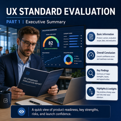 UX Standard Evaluation – 20 Credits Pack
